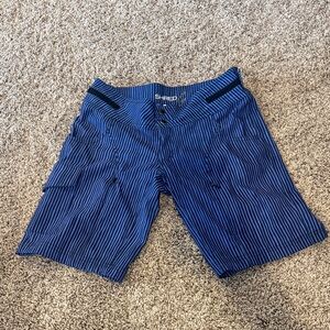 Shredlt Navy Striped Women's Shorts